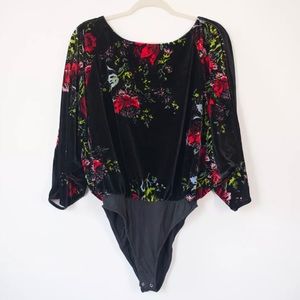 Free People Velvet Slouch Babe Bodysuit